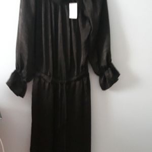 Ashley Stewart  black off shoulder jumpsuit